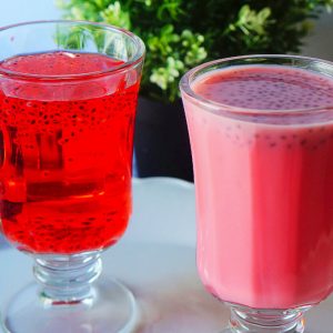 Drink Rooh Afza With Milk